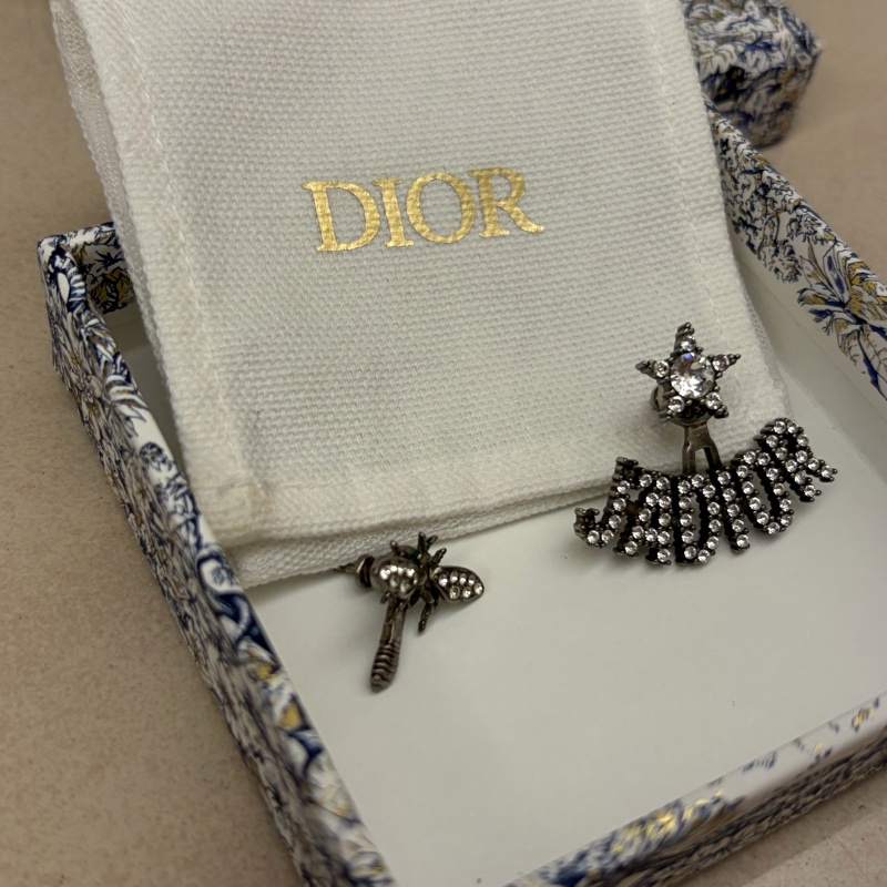 Dior JADIOR 鑲鑽耳環-1