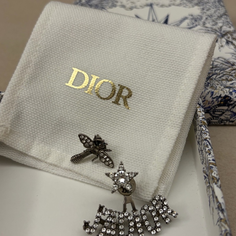 Dior JADIOR 鑲鑽耳環-3