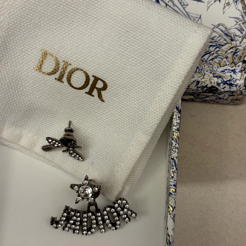 Dior JADIOR 鑲鑽耳環-4