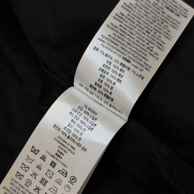 BURBEERY英國黑色徽標絨頭連帽大衣UK4-14