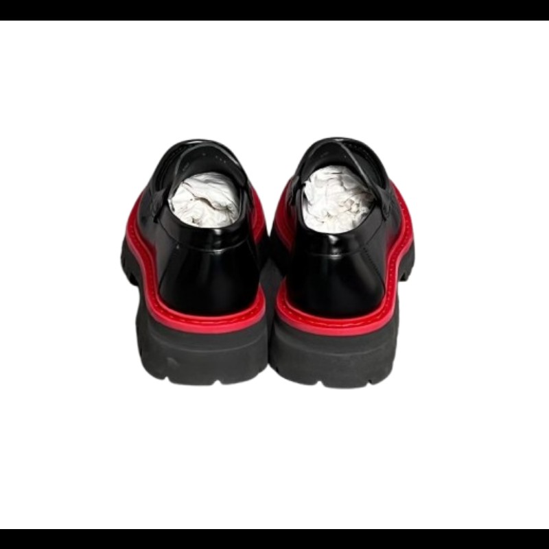 FERRAGAMO Monster 男款黑色皮革樂福鞋 US8碼-2