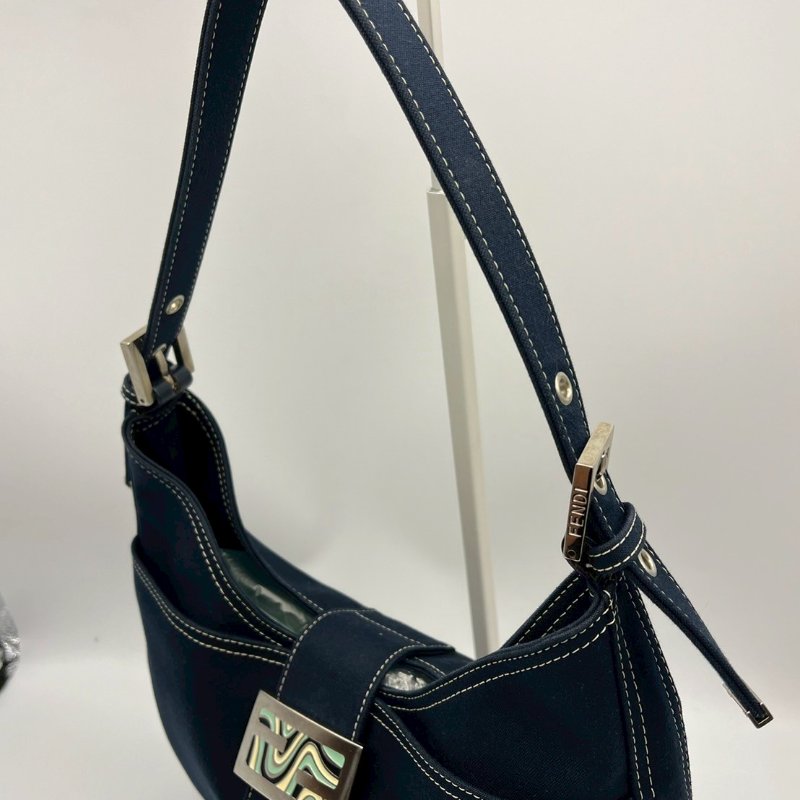 🏷Fendi單寧牛角包-8