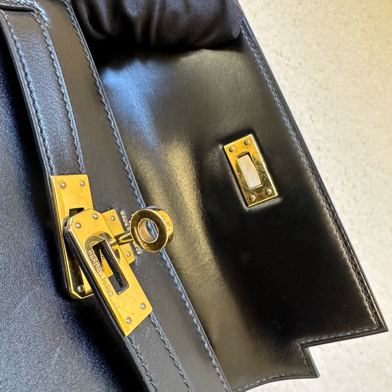 📍Hermes Kelly 20黑金大耳朵 Box皮，絕版款哦～-5