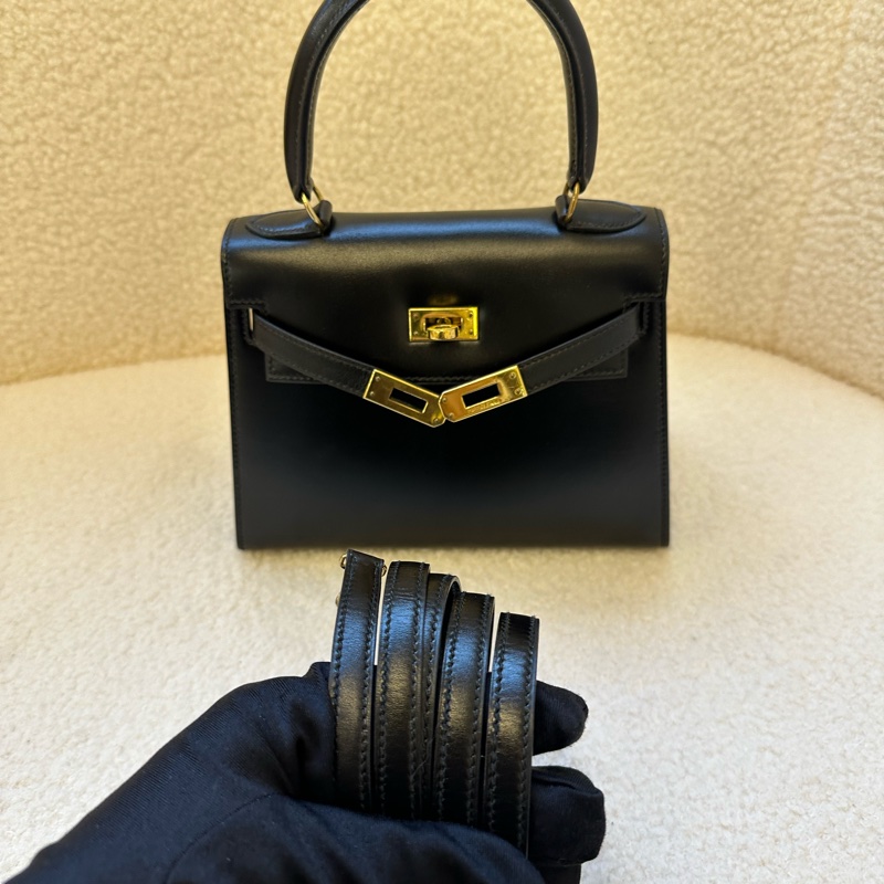 📍Hermes Kelly 20黑金大耳朵 Box皮，絕版款哦～-7