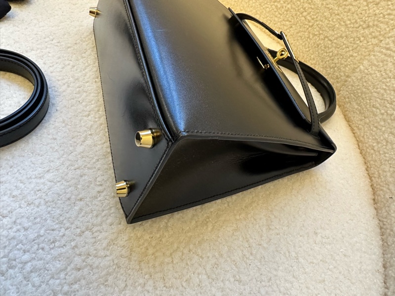 愛馬仕Hermes Kelly 25黑金Box皮，C刻。-18