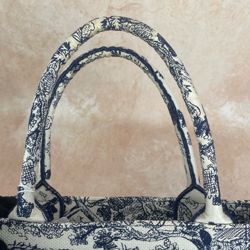 Dior/迪奧 BookTote 動物園老花刺繡大號托特包 手提包-7