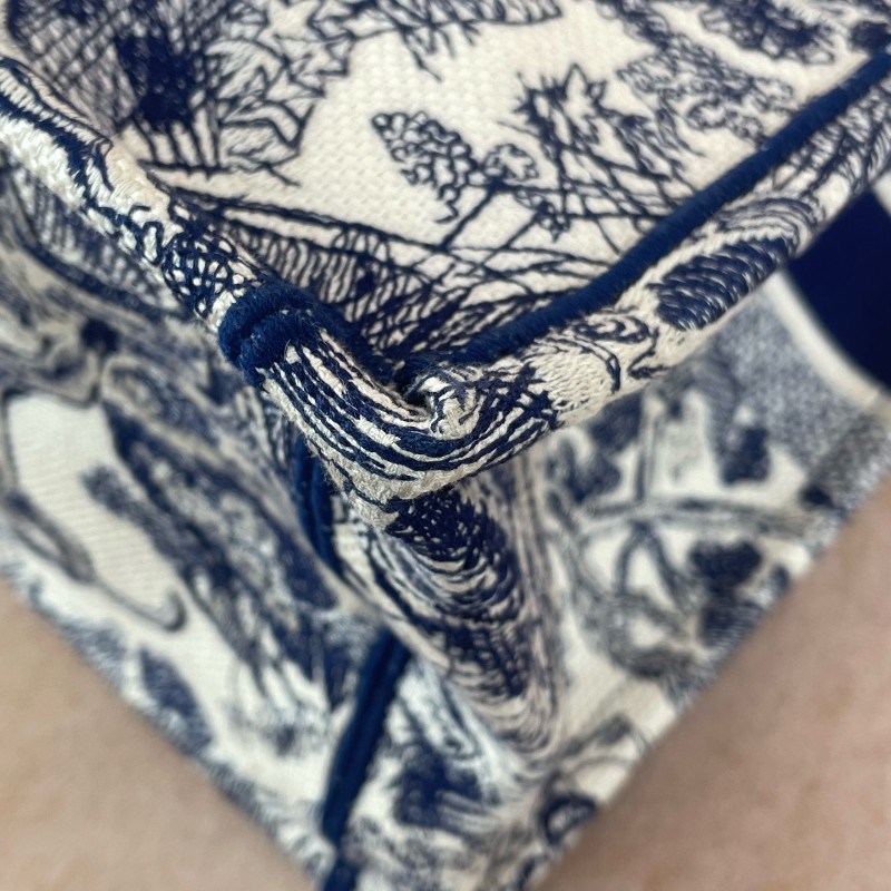Dior/迪奧 BookTote 動物園老花刺繡大號托特包 手提包-10