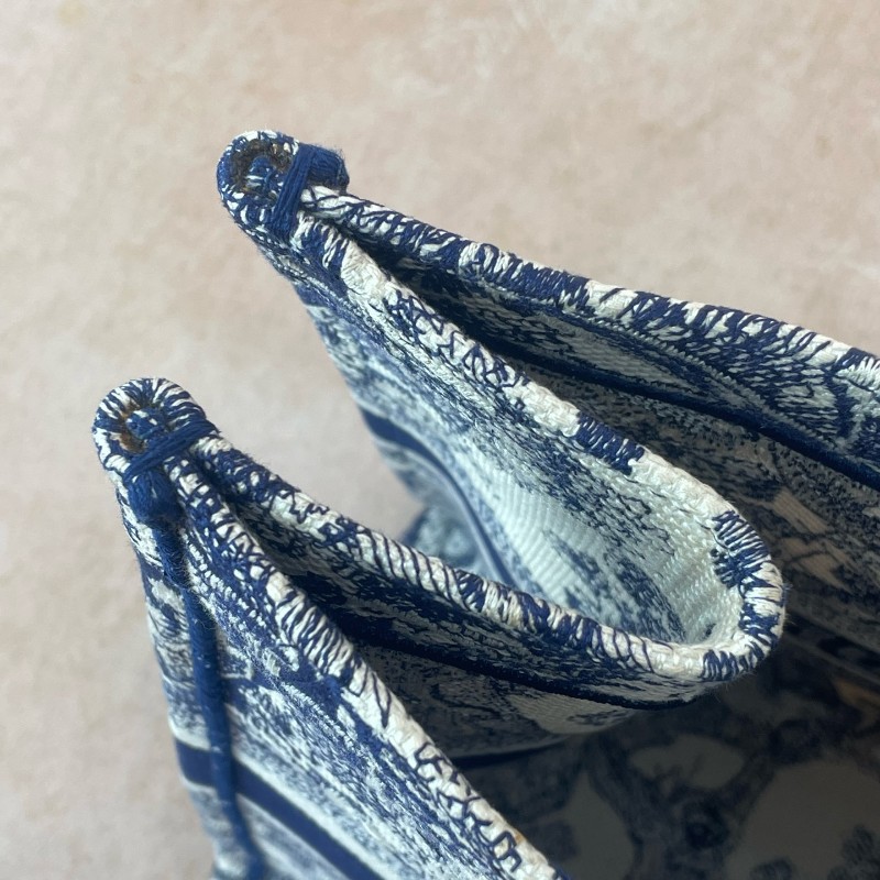 Dior/迪奧 BookTote 動物園老花刺繡大號托特包 手提包-14