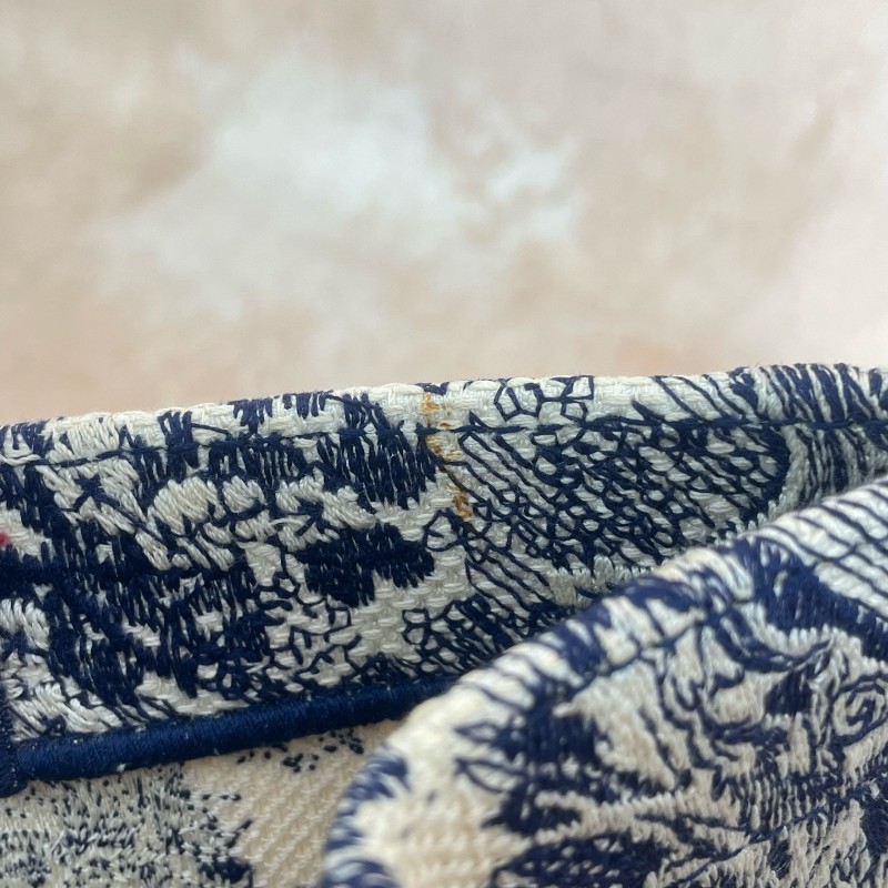 Dior/迪奧 BookTote 動物園老花刺繡大號托特包 手提包-20