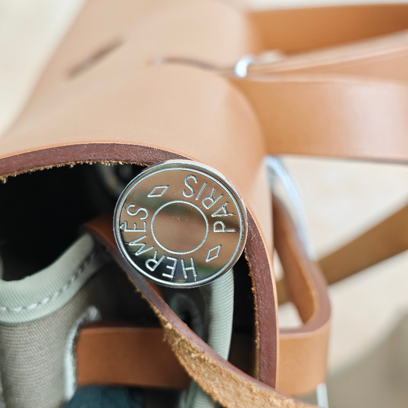 Hermes愛馬仕 herbag31 金棕拼大象灰-10