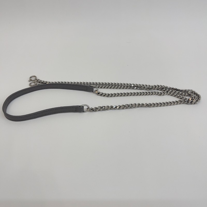 Saint laurent 流蘇kate灰銀霧面鱷魚壓紋19cm-8