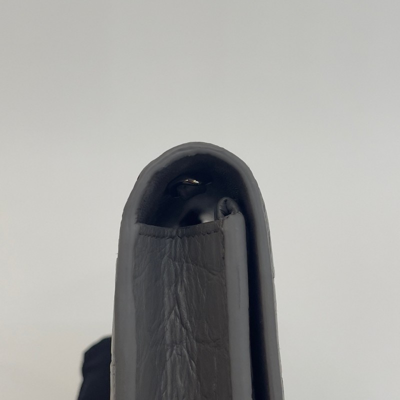 Saint laurent 流蘇kate灰銀霧面鱷魚壓紋19cm-17