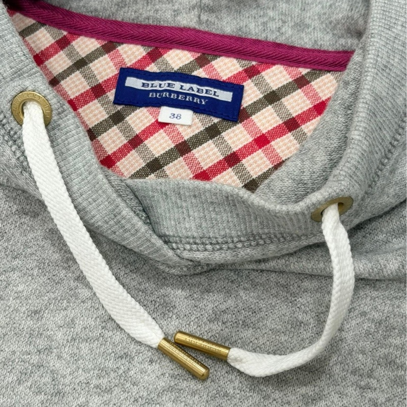 BURBERRY 藍標 連帽抽繩拉鏈口袋戰馬洋裝-8