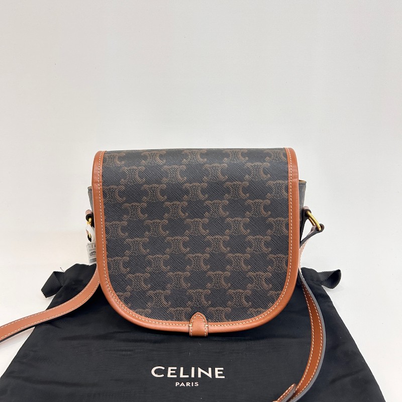 Celine 老花凱旋門馬鞍包 斜背包-1