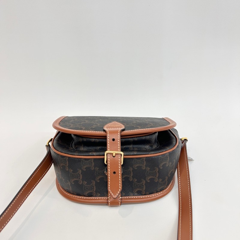 Celine 老花凱旋門馬鞍包 斜背包-4
