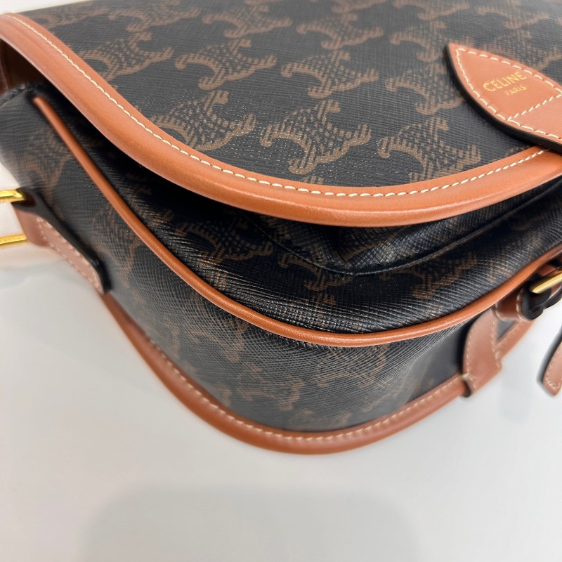 Celine 老花凱旋門馬鞍包 斜背包-9