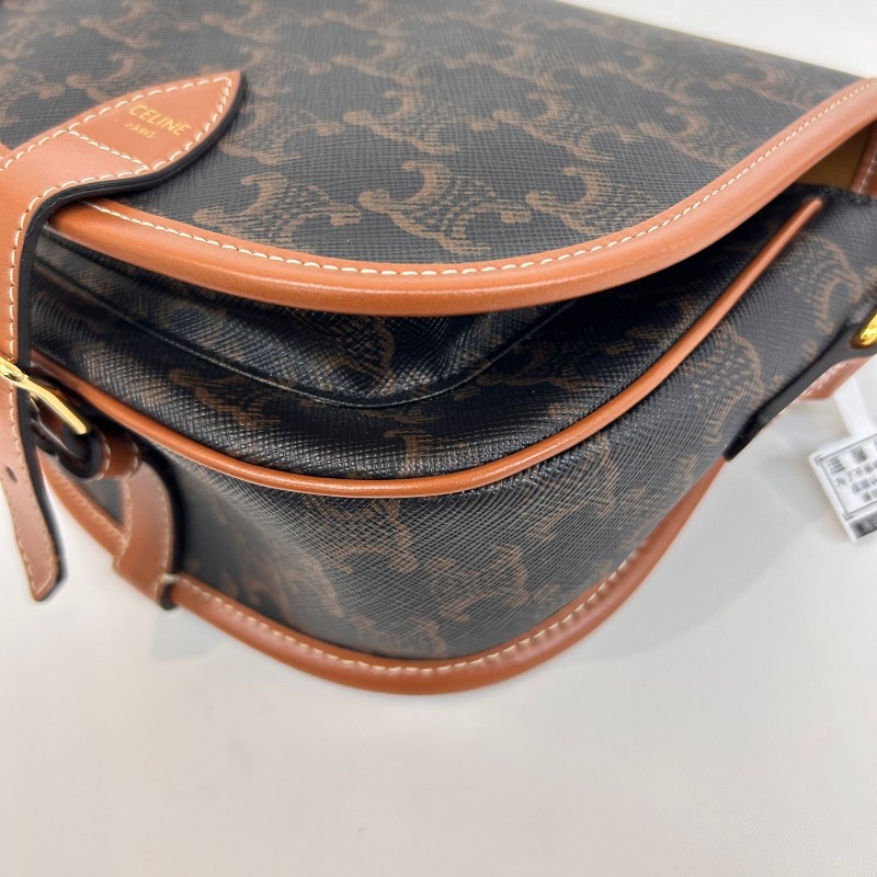 Celine 老花凱旋門馬鞍包 斜背包-10