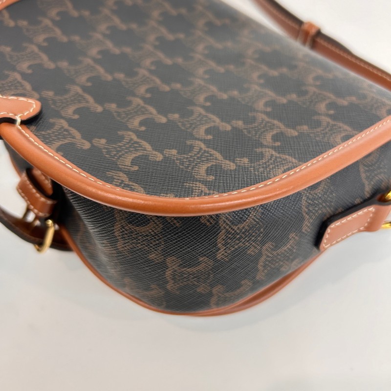 Celine 老花凱旋門馬鞍包 斜背包-12