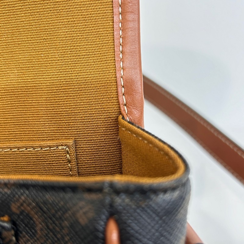 Celine 老花凱旋門馬鞍包 斜背包-14