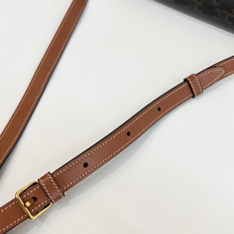 Celine 老花凱旋門馬鞍包 斜背包-16