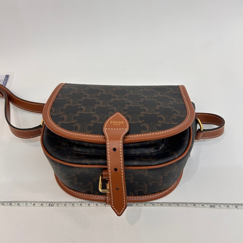 Celine 老花凱旋門馬鞍包 斜背包-17