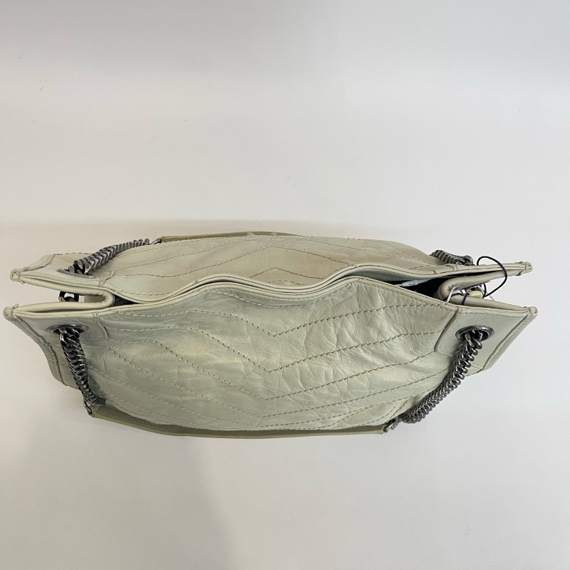 YSL 白銀長款shopping bag鏈條包 肩背包-4