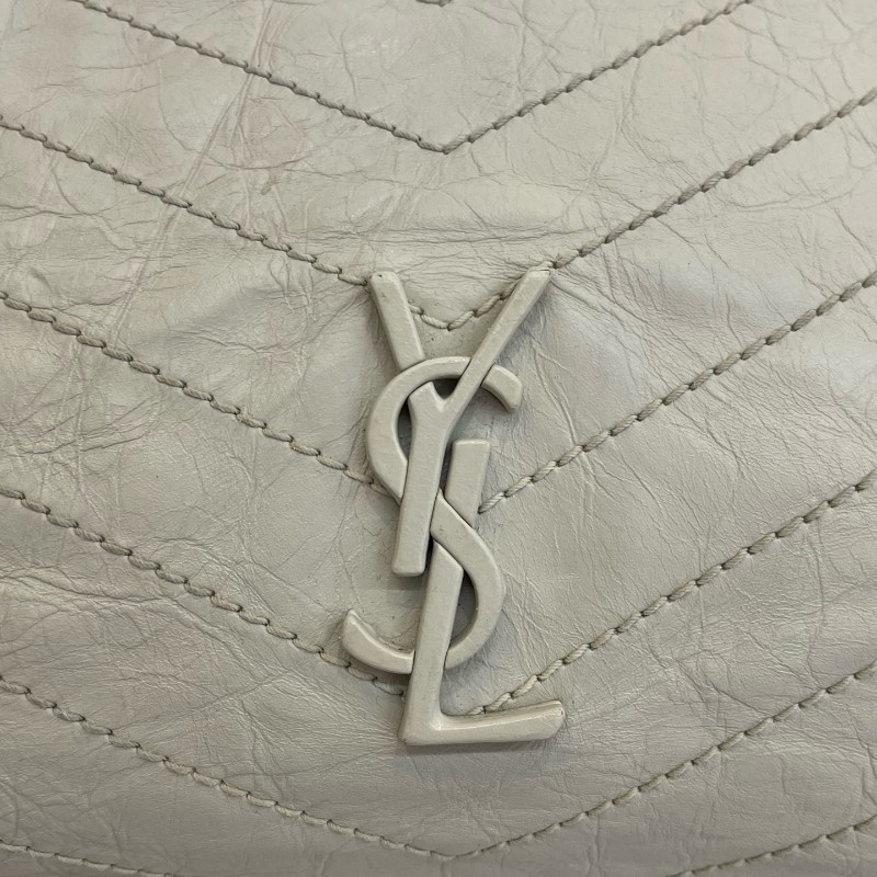 YSL 白銀長款shopping bag鏈條包 肩背包-7
