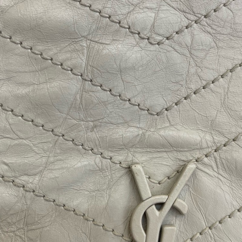 YSL 白銀長款shopping bag鏈條包 肩背包-10