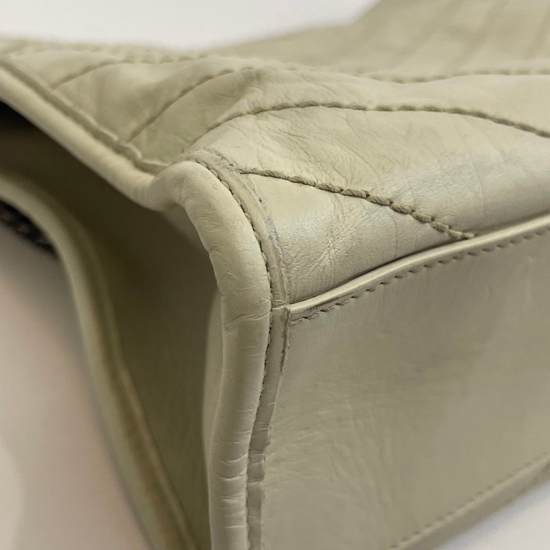 YSL 白銀長款shopping bag鏈條包 肩背包-13