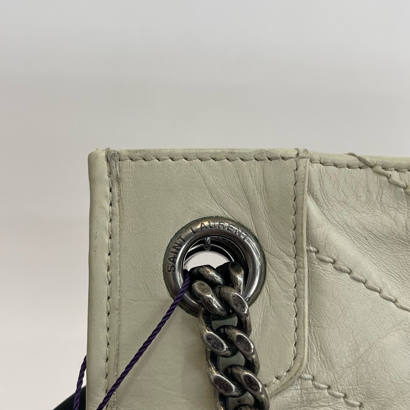 YSL 白銀長款shopping bag鏈條包 肩背包-19