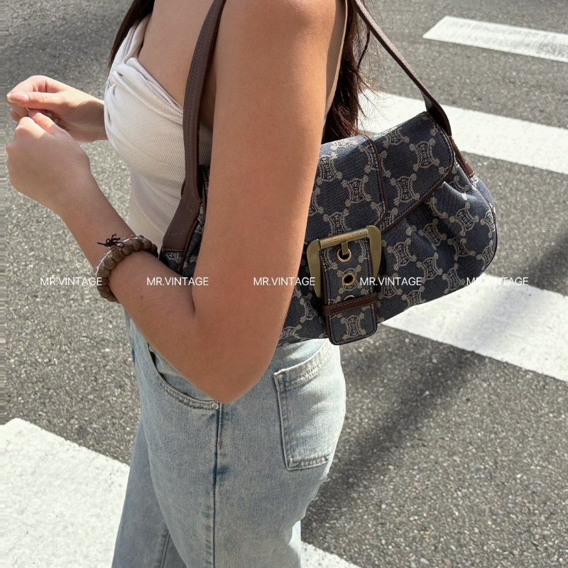 🏷Celine單寧手提包-0