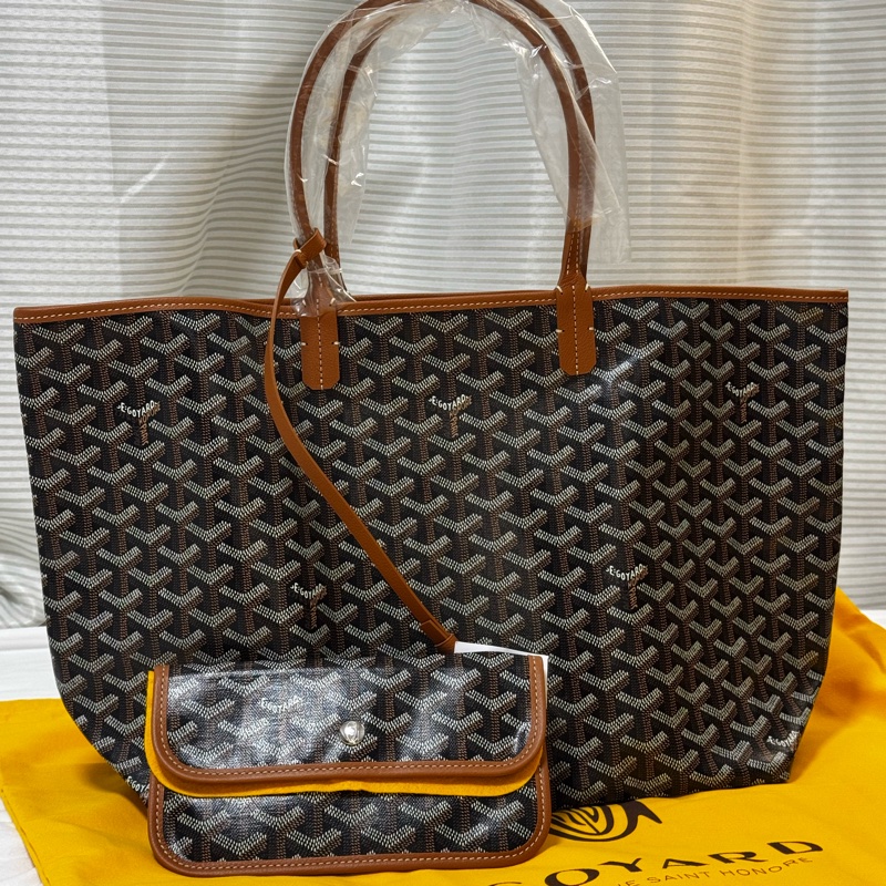 全新Goyard Saint Louis PM托特包 棕色-1