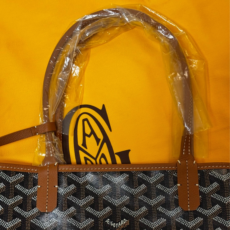 全新Goyard Saint Louis PM托特包 棕色-4