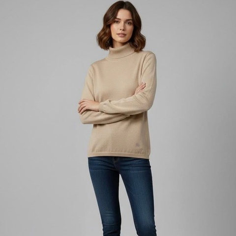 BURBERRY 倫敦 戰馬羊毛高領上衣