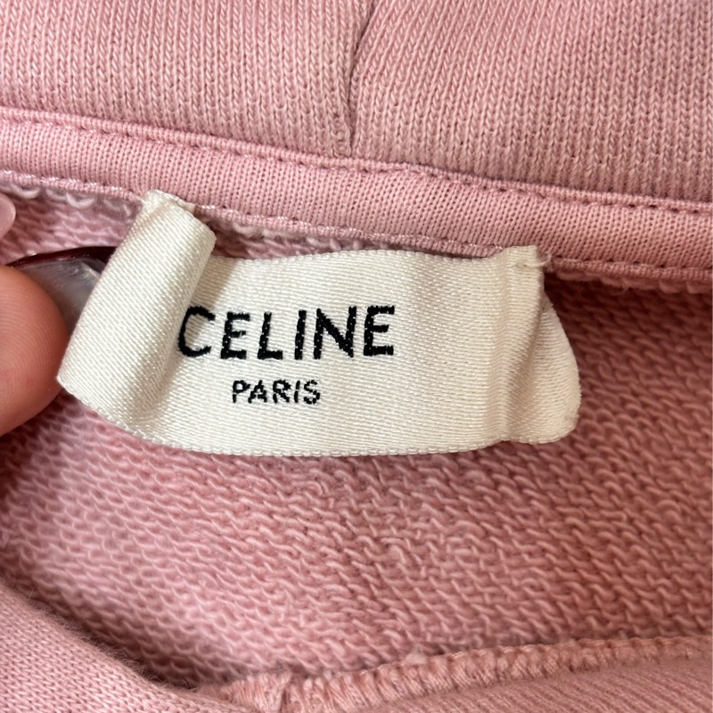 Celine 粉色帽T 櫻花粉 男女可穿-5
