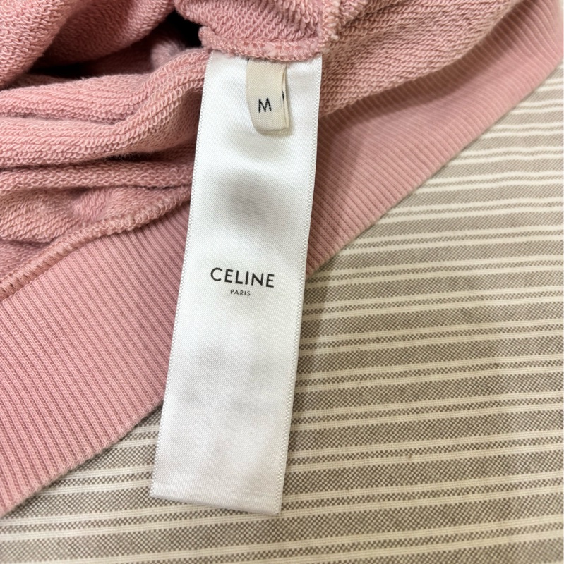 Celine 粉色帽T 櫻花粉 男女可穿-7