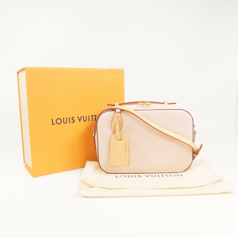 LOUIS VUITTON Monogram Vernis Santa Monica金扣手挽肩背兩用袋-9