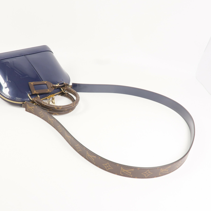 LOUIS VUITTON Monogram/Monogram Vernis Alma BB金扣手挽肩背兩用袋-6