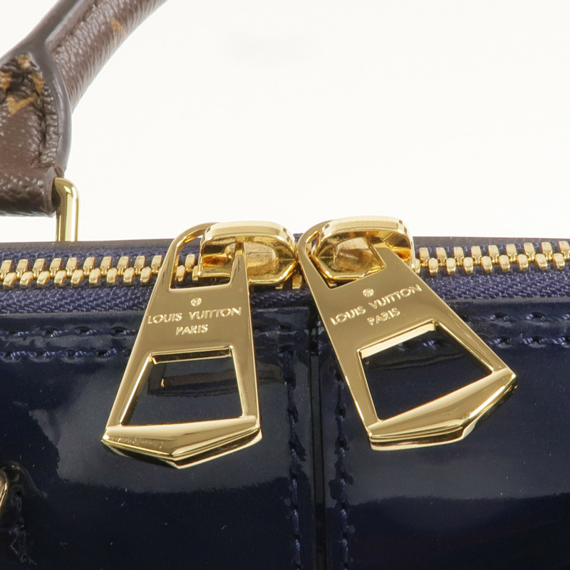 LOUIS VUITTON Monogram/Monogram Vernis Alma BB金扣手挽肩背兩用袋-8