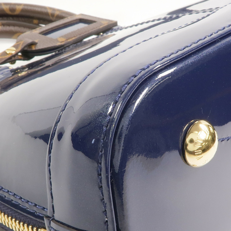 LOUIS VUITTON Monogram/Monogram Vernis Alma BB金扣手挽肩背兩用袋-13
