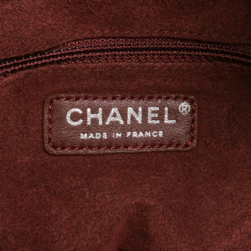 CHANEL 牛皮皮革Vintage Chain Shoulder Bag銀扣鏈帶肩背袋-5