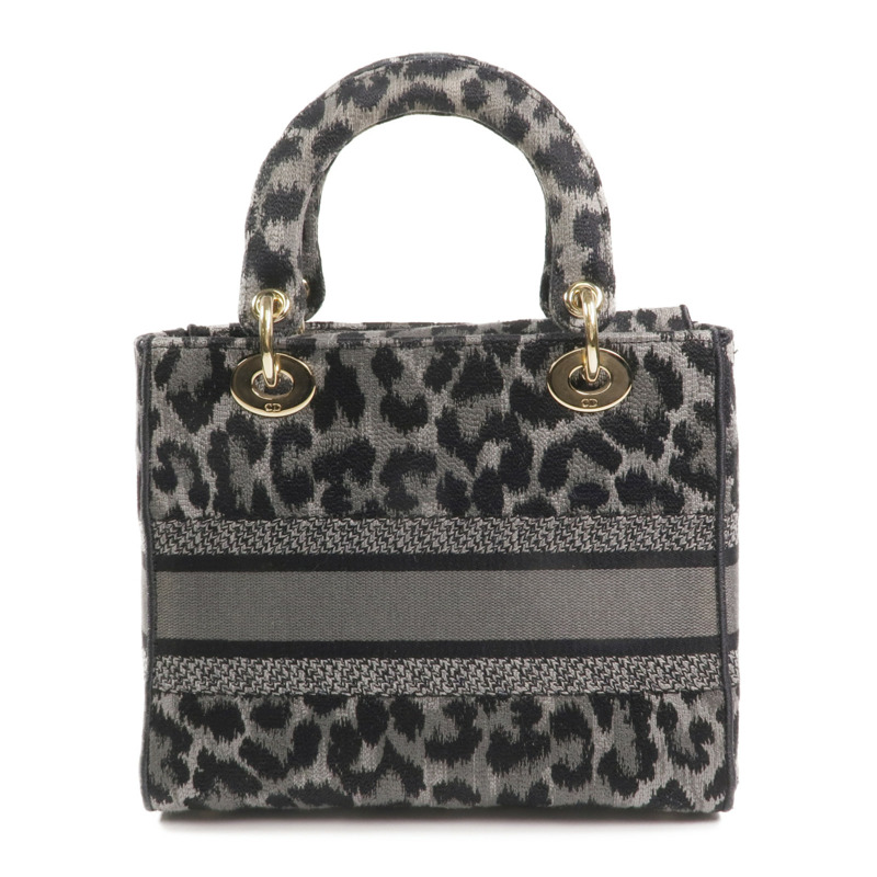 Dior 帆布Lady D-Lite金扣手挽肩背兩用袋-2