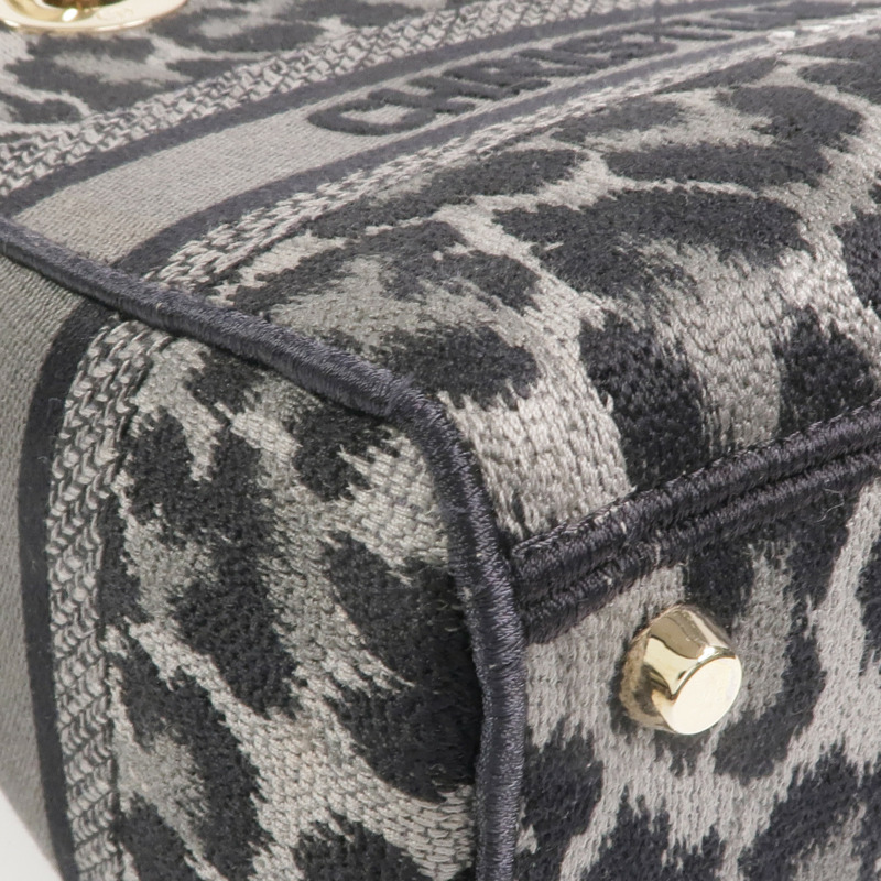 Dior 帆布Lady D-Lite金扣手挽肩背兩用袋-12