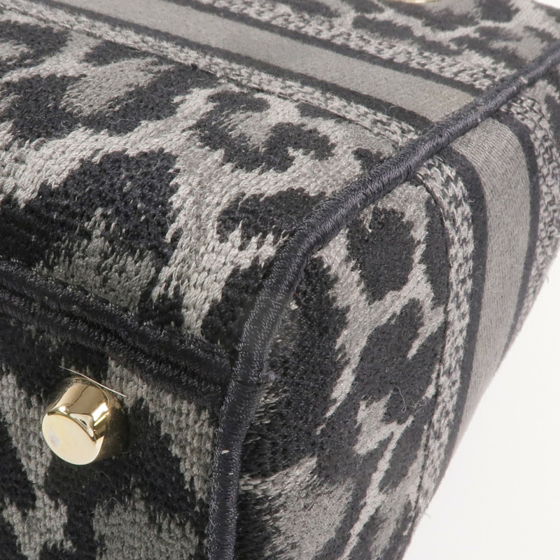 Dior 帆布Lady D-Lite金扣手挽肩背兩用袋-13