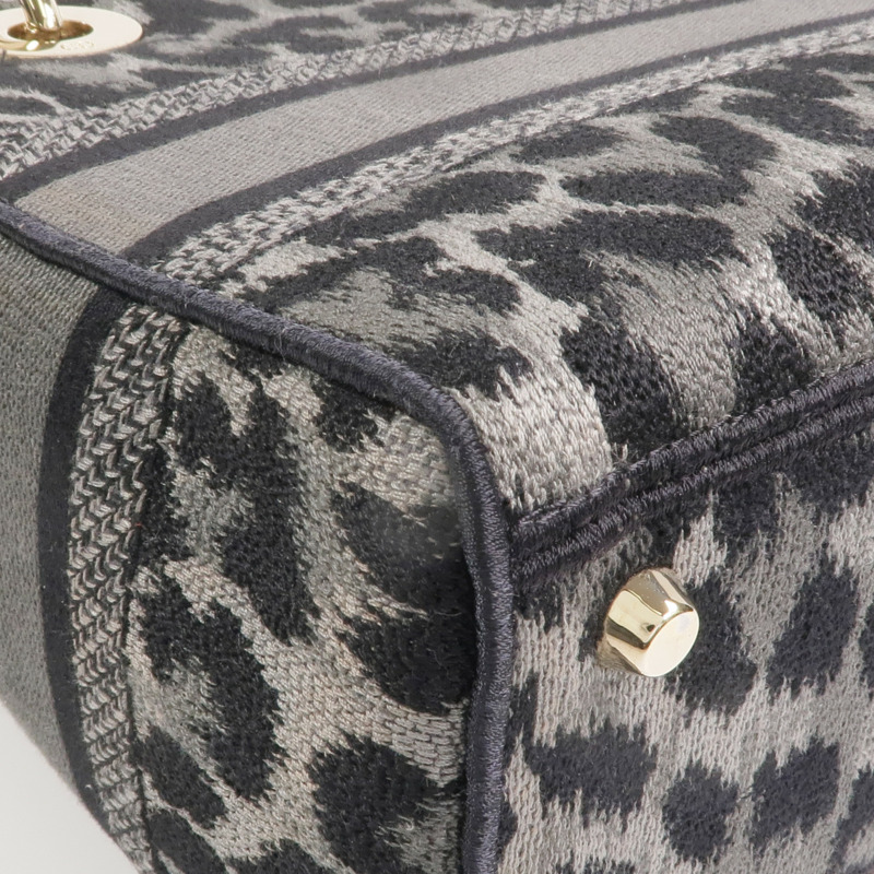 Dior 帆布Lady D-Lite金扣手挽肩背兩用袋-14