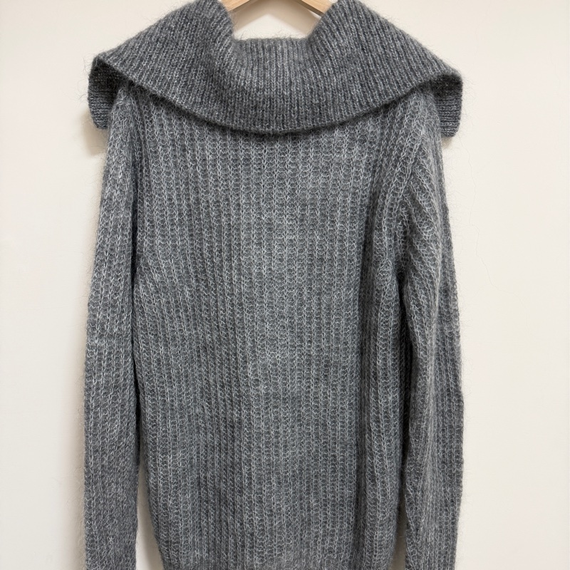 Miumiu 灰色羊毛外套 含馬海毛-3