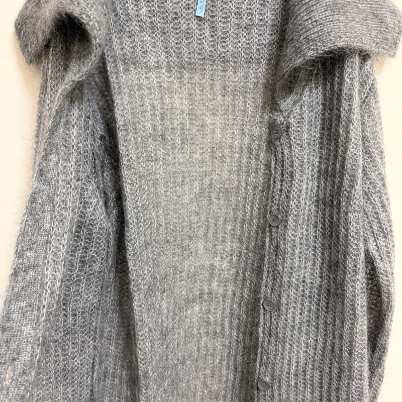 Miumiu 灰色羊毛外套 含馬海毛-7