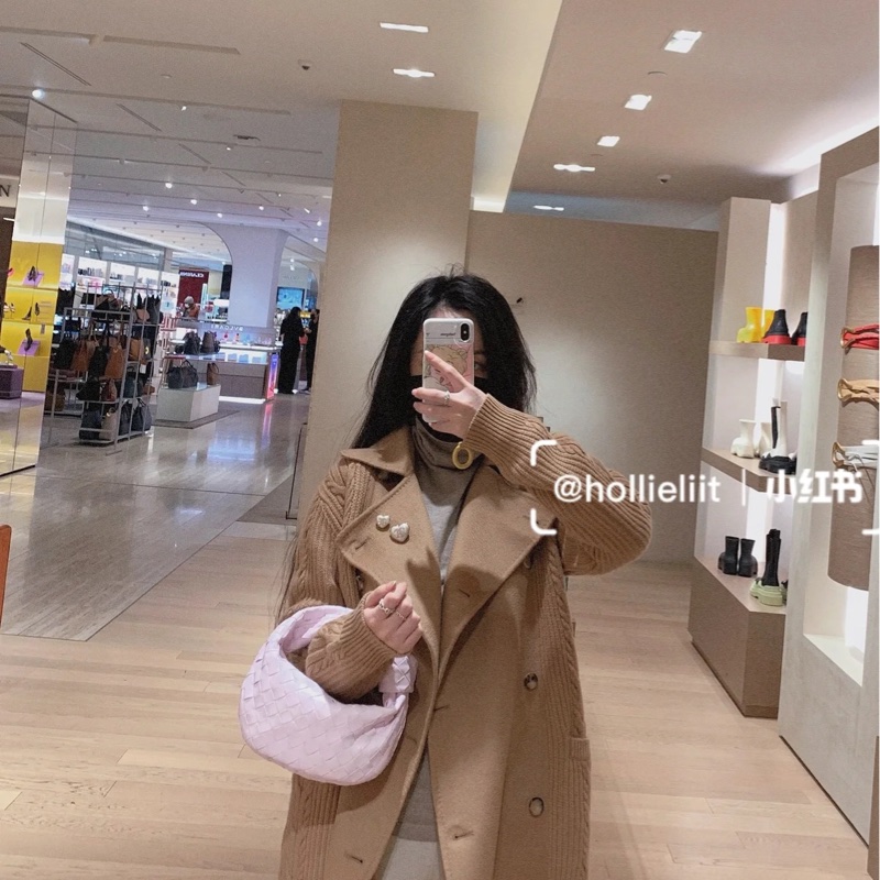 BOTTEGA VENETA  Mini Jodie 水洗粉-5