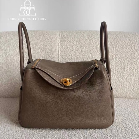 🌈Hermes🧡Lindy 26🧡大象灰金扣🌟98.5新🌈TC皮🌟