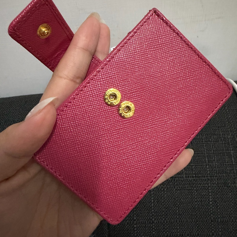 Prada 三角鐵牌風琴卡包-3